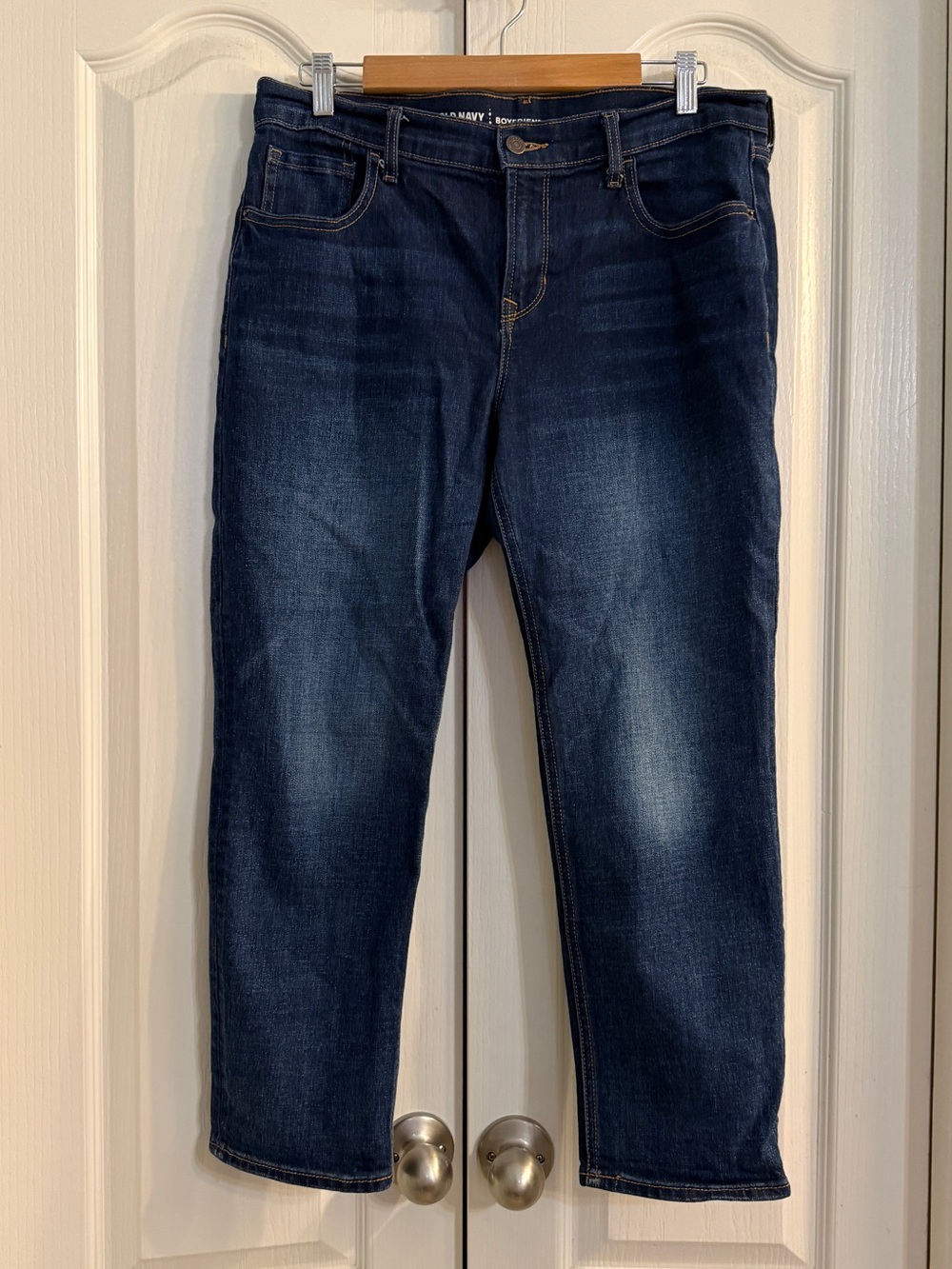 Old Navy Dark Blue Boyfriend Straight Jeans